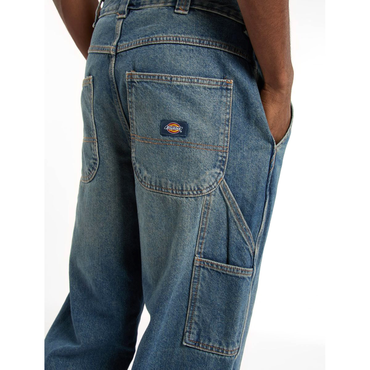 Dickies Stevensville Carpenter Pant Denim Khaki Tinted Blue Dickies Stevensville Carpenter Pant Denim Khaki Tinted Blue