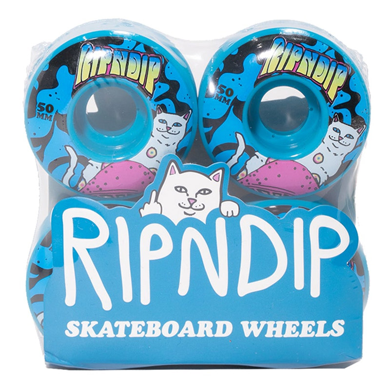 RIPNDIP Psychedelic Wheels Blue 50mm RIPNDIP Psychedelic Wheels Blue 50mm