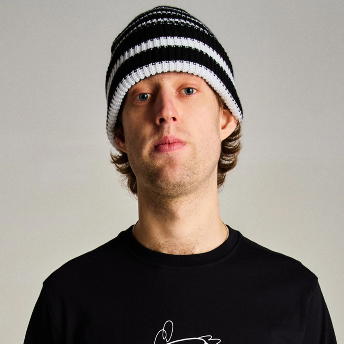 POP Striped Beanie Black/White POP Striped Beanie Black/White