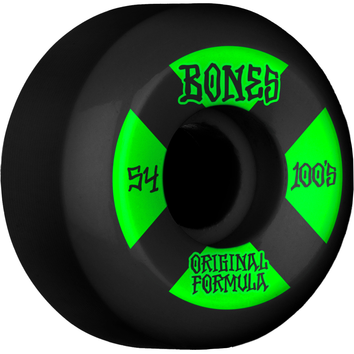 Bones 100's #4 V5 Sidecut Wheels 100a Black 54mm