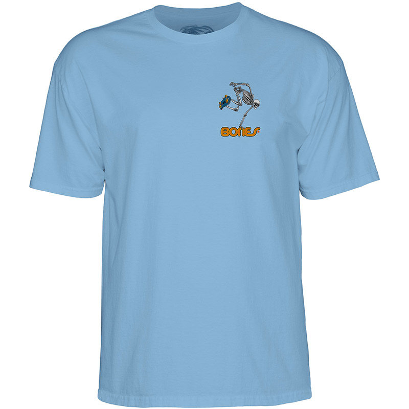 Powell Peralta Skateboard Skeleton T-Shirt Baby Blue Powell Peralta Skateboard Skeleton T-Shirt Baby Blue
