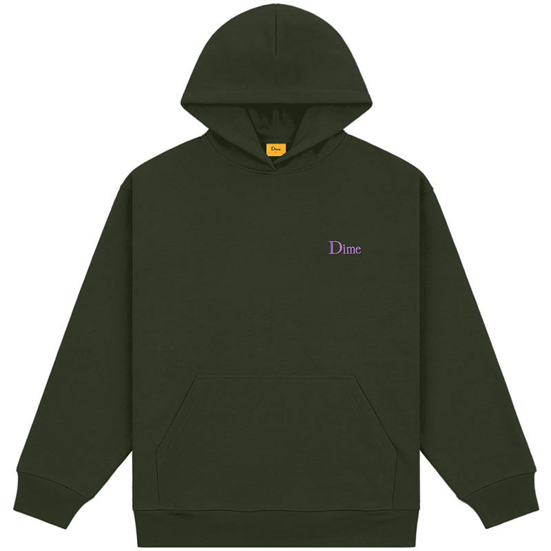 Dime Classic Small Logo Hoodie Forest Green Dime Classic Small Logo Hoodie Forest Green