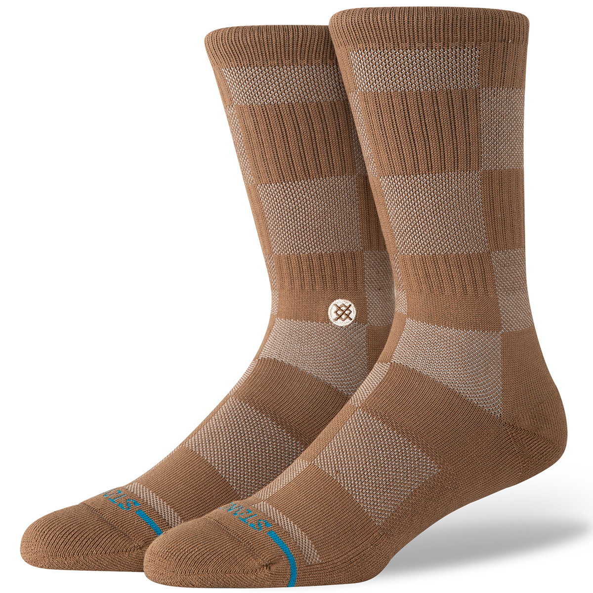 Stance Down And Out Crew Socks Brown Stance Down And Out Crew Socks Brown