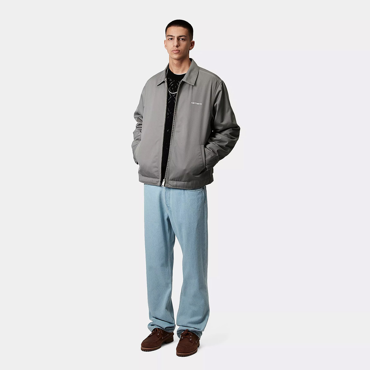 Carhartt WIP Module Script Jacket Yosemite/White Rinsed Carhartt WIP Module Script Jacket Yosemite/White Rinsed