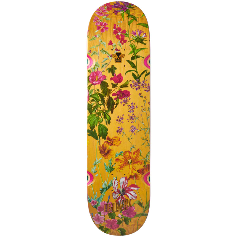 Monarch Project Diego Botanic R7 Skateboard Deck Yellow 8.375