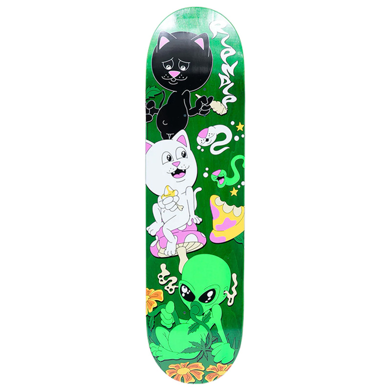 RIPNDIP Friday Jr Skateboard Deck Green 8.0 RIPNDIP Friday Jr Skateboard Deck Green 8.0