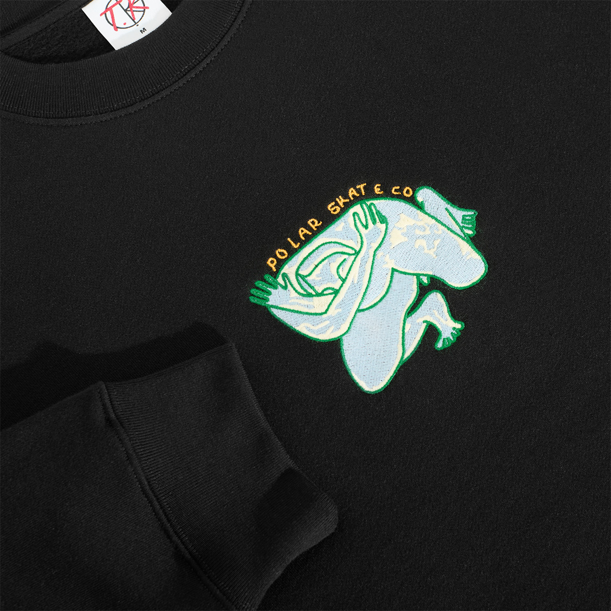 Polar Dave Shy Bow Crewneck Sweaters Black Polar Dave Shy Bow Crewneck Sweaters Black