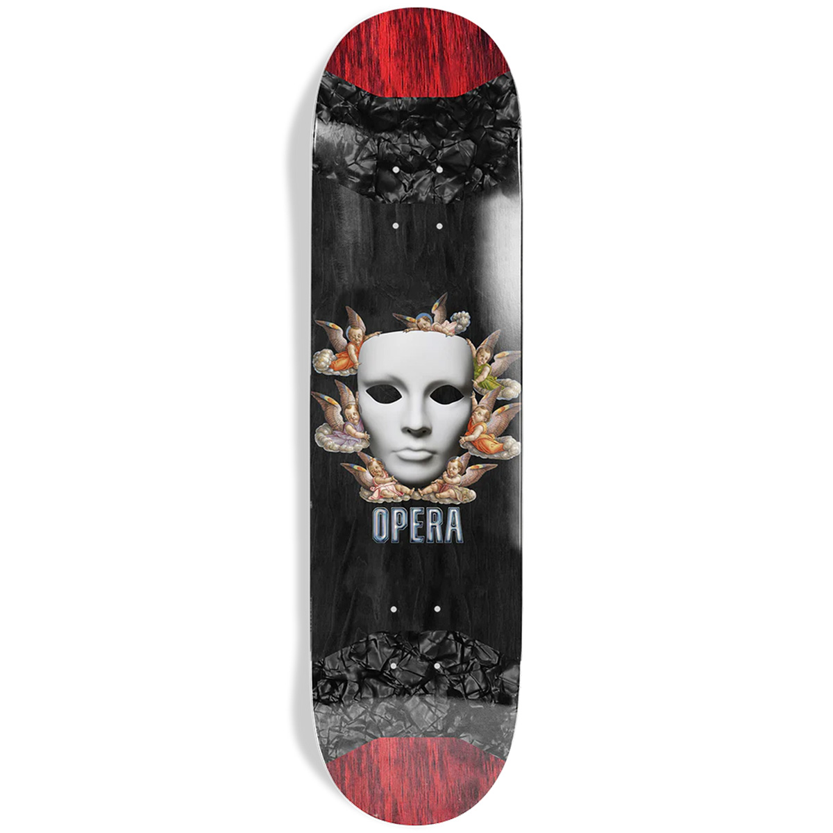 Opera Cherub Pop Slick Skateboard Deck Black 8.25