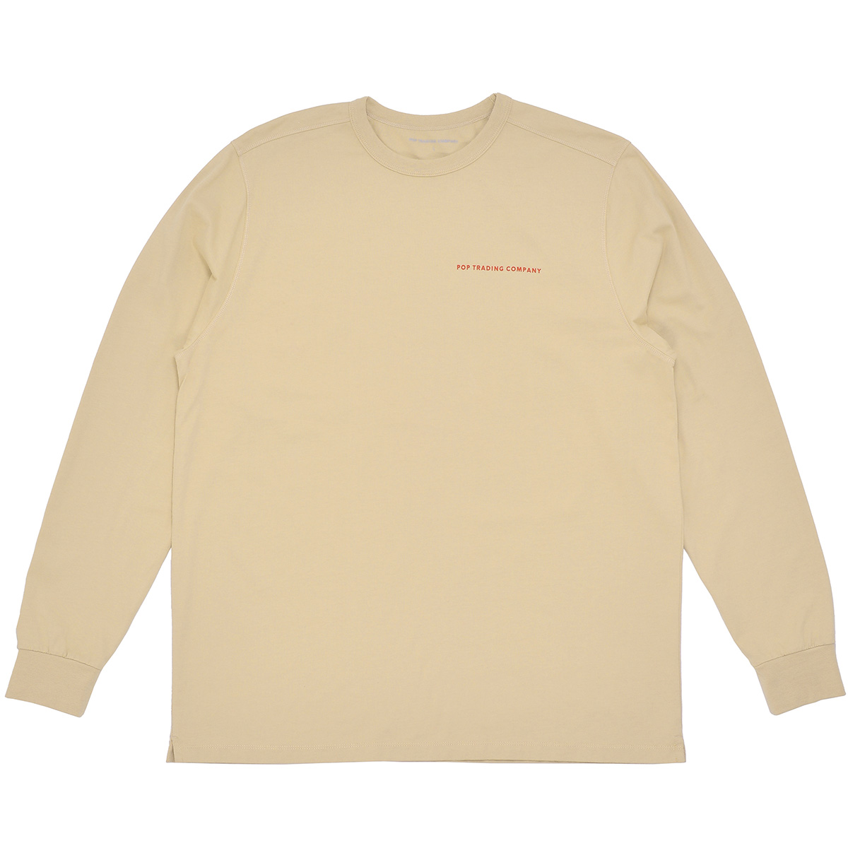 POP Logo Longsleeve T-Shirt White Pepper/Rio Red