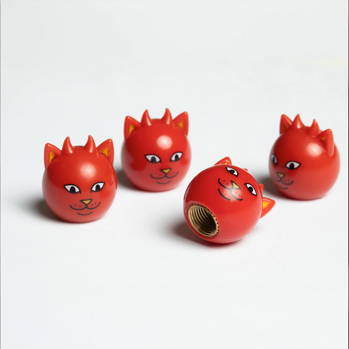 RipnDip Devil Nerm Tire Caps Red