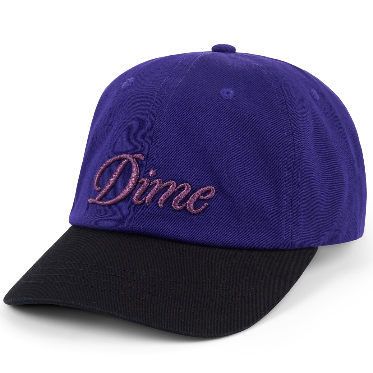 Dime Cursive Low Pro Cap Purple/Black Dime Cursive Low Pro Cap Purple/Black