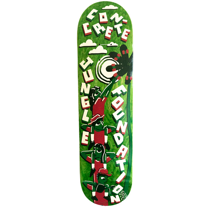 CJF Concrete Jungle Foundation Growers Skateboard Deck Green 8.25