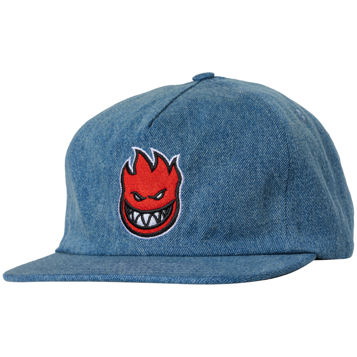 Spitfire Bighead Fill Snapback Cap Washed Denim/Red