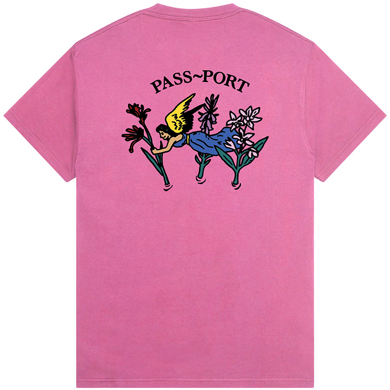 Pass Port Gardening T-Shirt Pink Milk