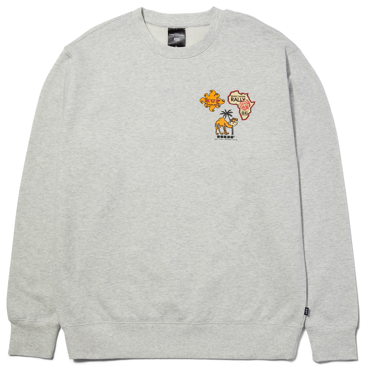 HUF X Toyota Land Cruiser Overland Touring Sweater Ash HUF X Toyota Land Cruiser Overland Touring Sweater Ash