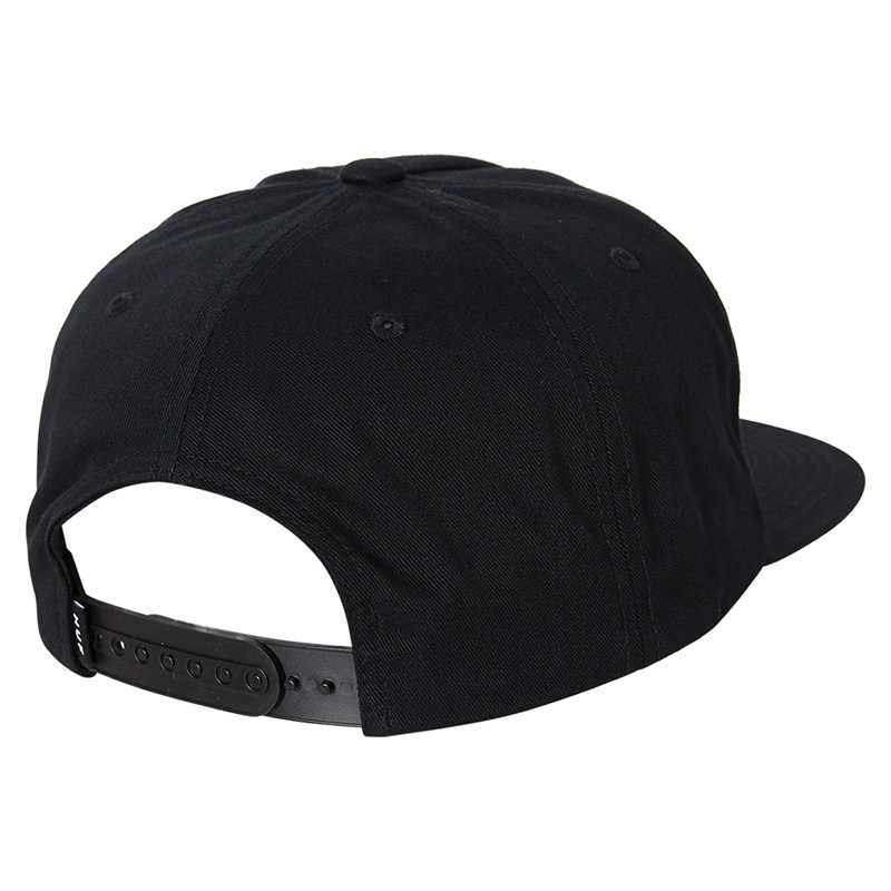 HUF Ess Unstructured Box Snapback Cap Black