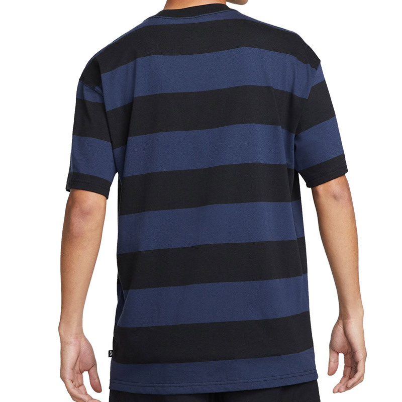 Nike SB Stripe T-Shirt Midnight Navy/Black/White