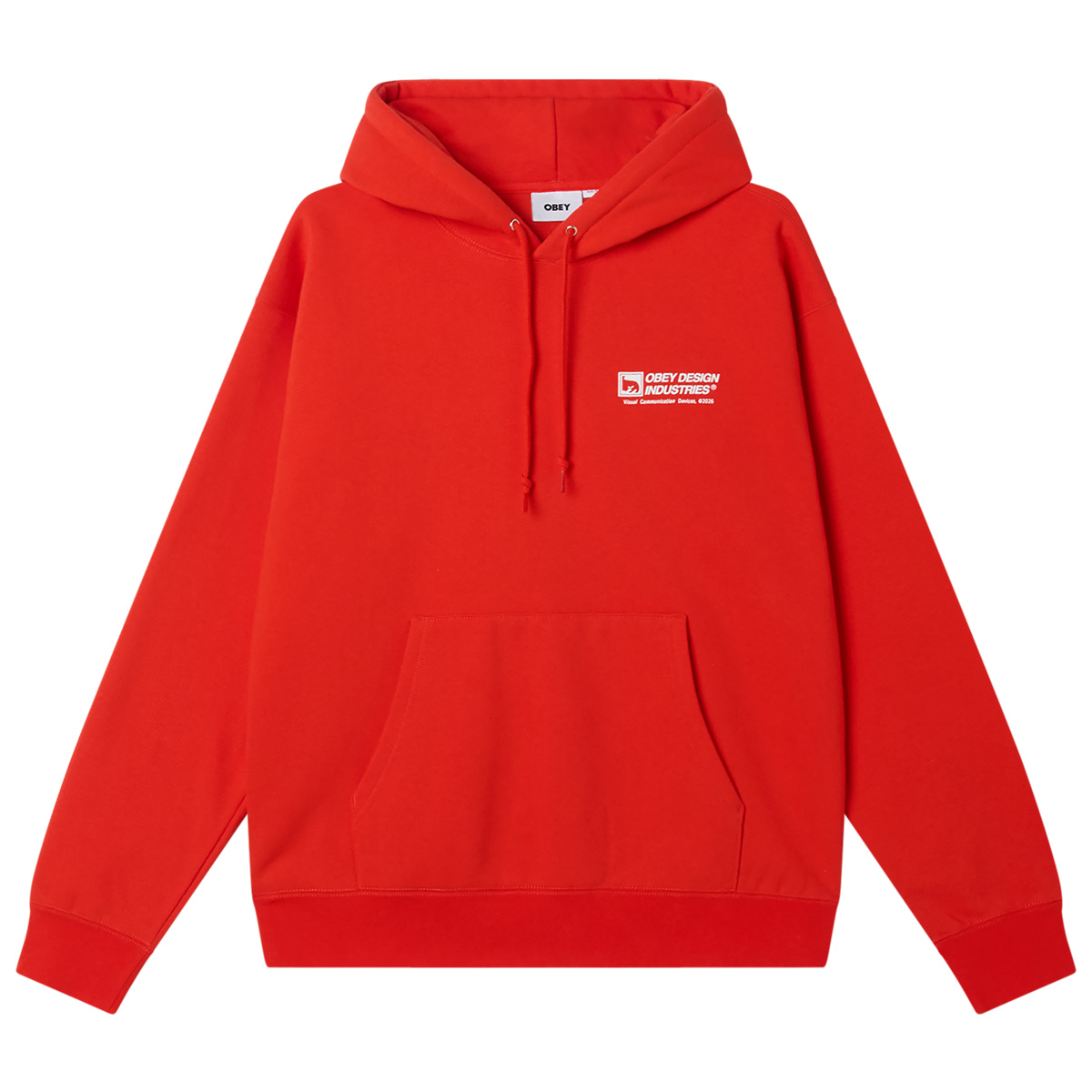 Obey Design Industries Hooded Sweater Fiery Red