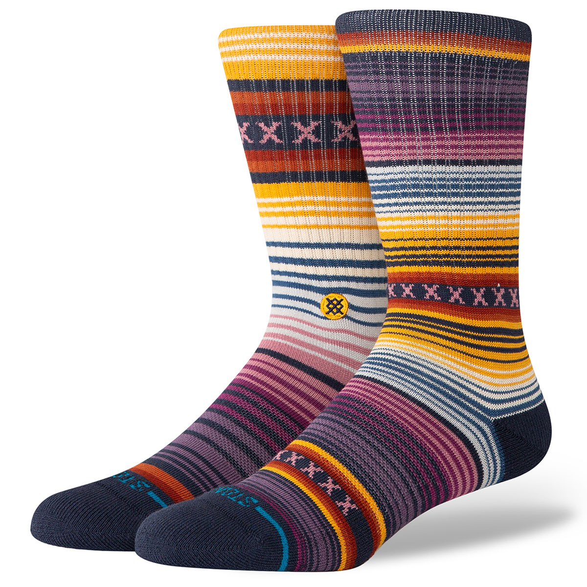 Stance Curren St Crew Socks Grape Stance Curren St Crew Socks Grape