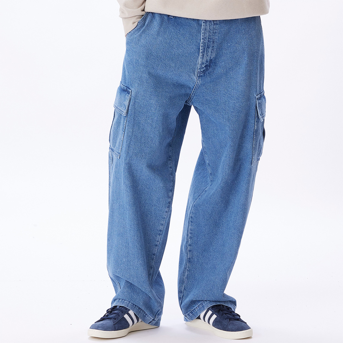 Obey Big Wig Cargo Denim Pant Light Indigo