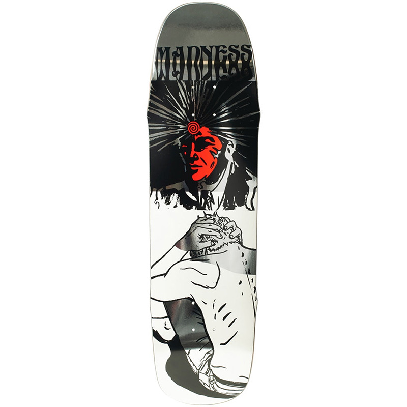 Madness Breakdown R7 Skateboard Deck Silver 8.5