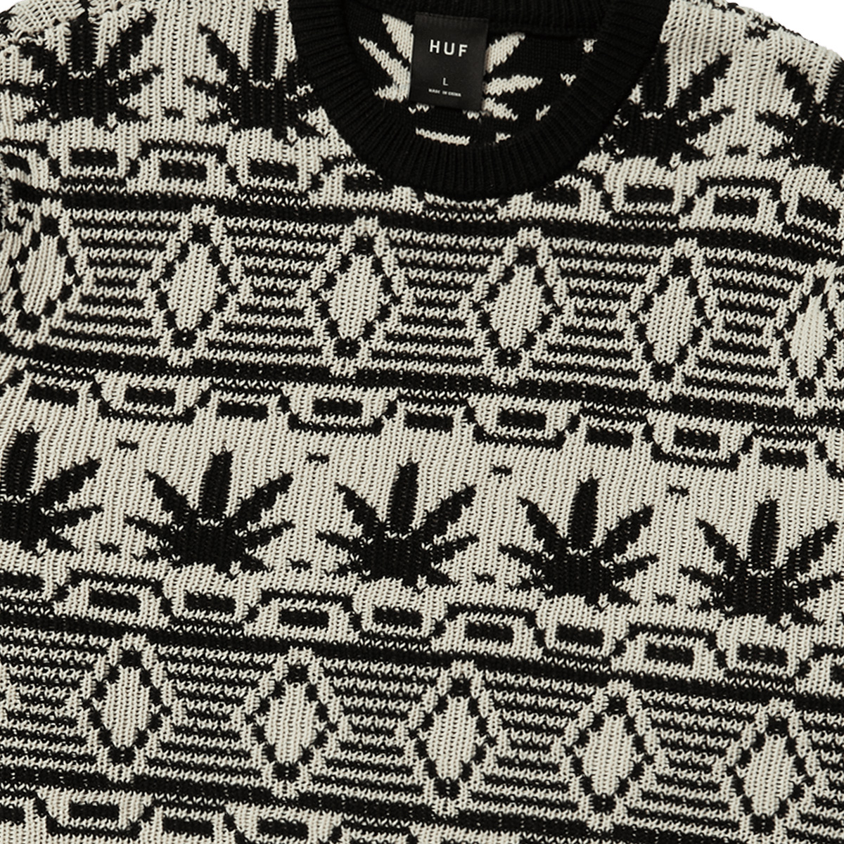 HUF Apres Crewneck Sweater Natural HUF Apres Crewneck Sweater Natural
