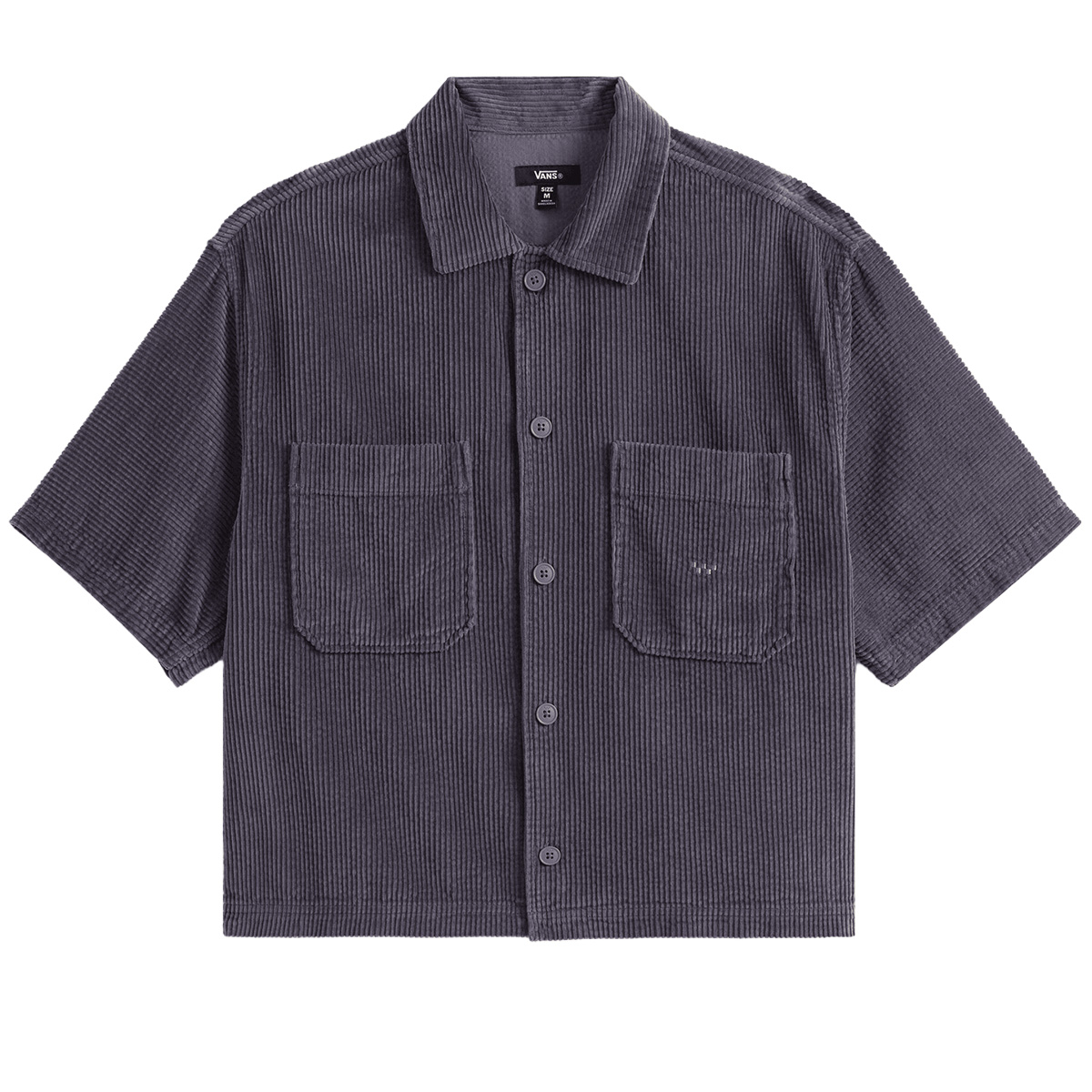Vans Cord Button Up Shirt Steel Shadow