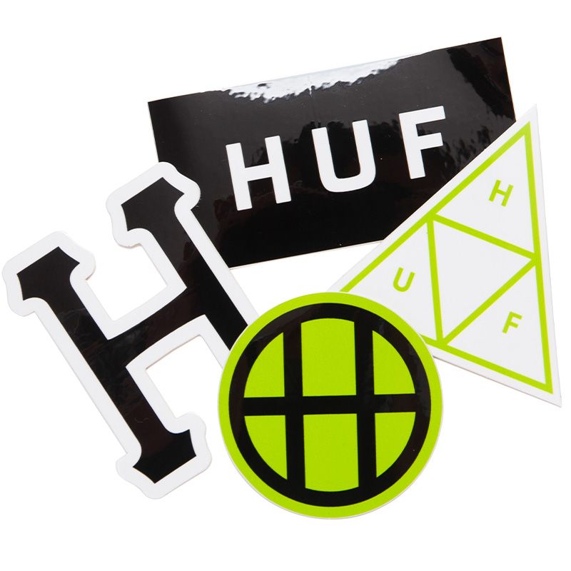 HUF Core Logo Sticker Set
