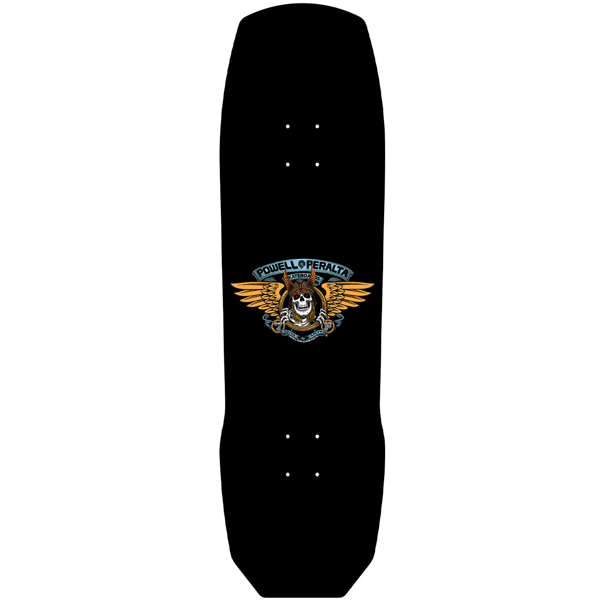 Powell Peralta Andy Anderson Heron Skull Skateboard Deck Blue Shape 290 9.13
