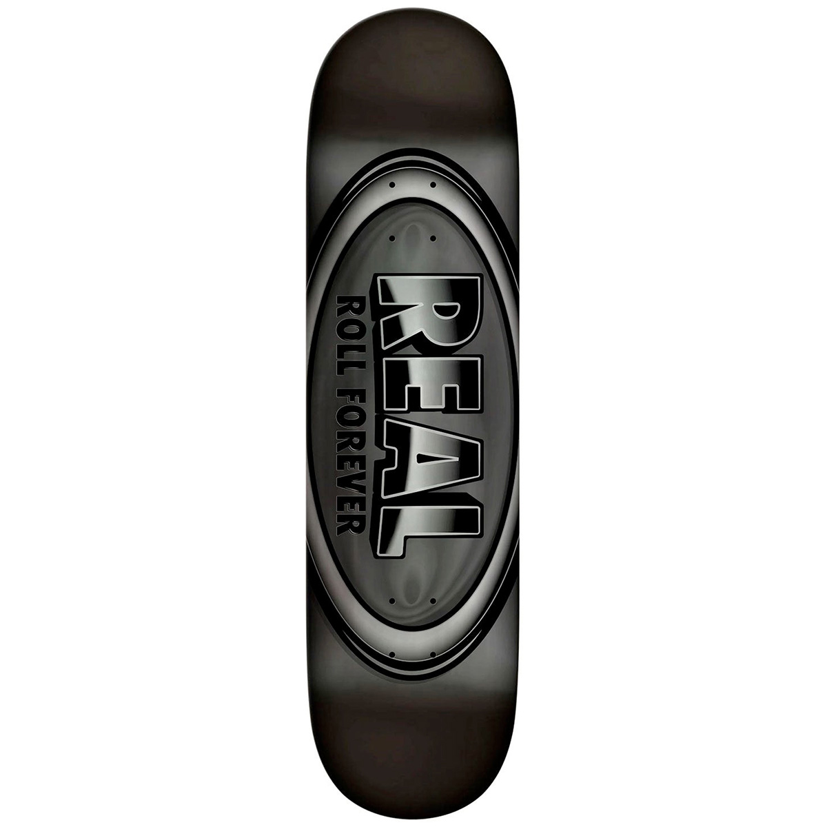 Real DBX Oval Skateboard Deck Silver Foil 8.5