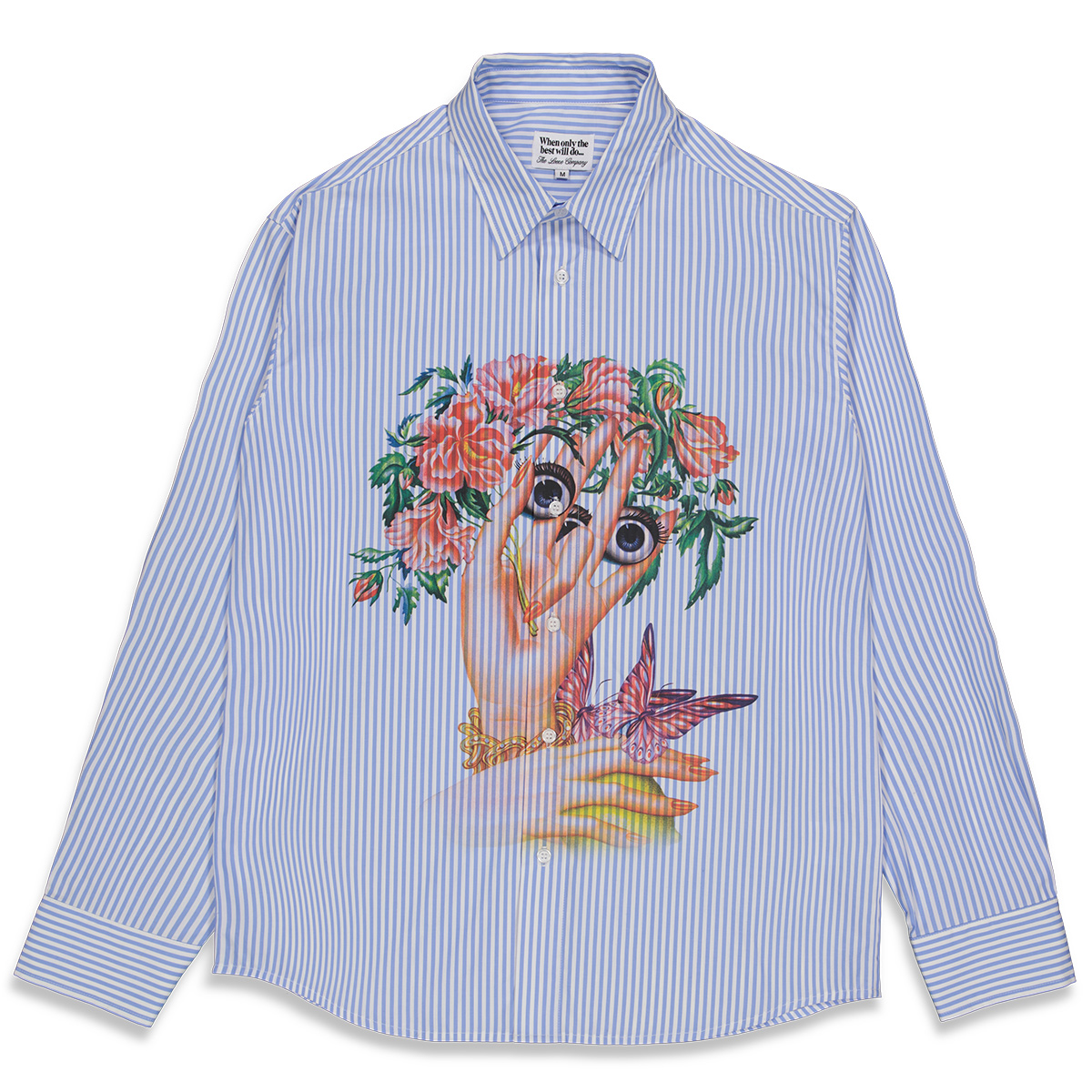 The Loose Company Eyes Shirt Blue/White