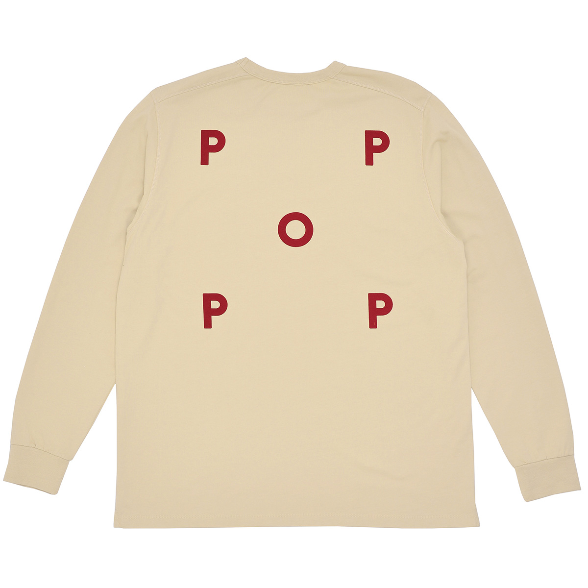 POP Logo Longsleeve T-Shirt White Pepper/Rio Red