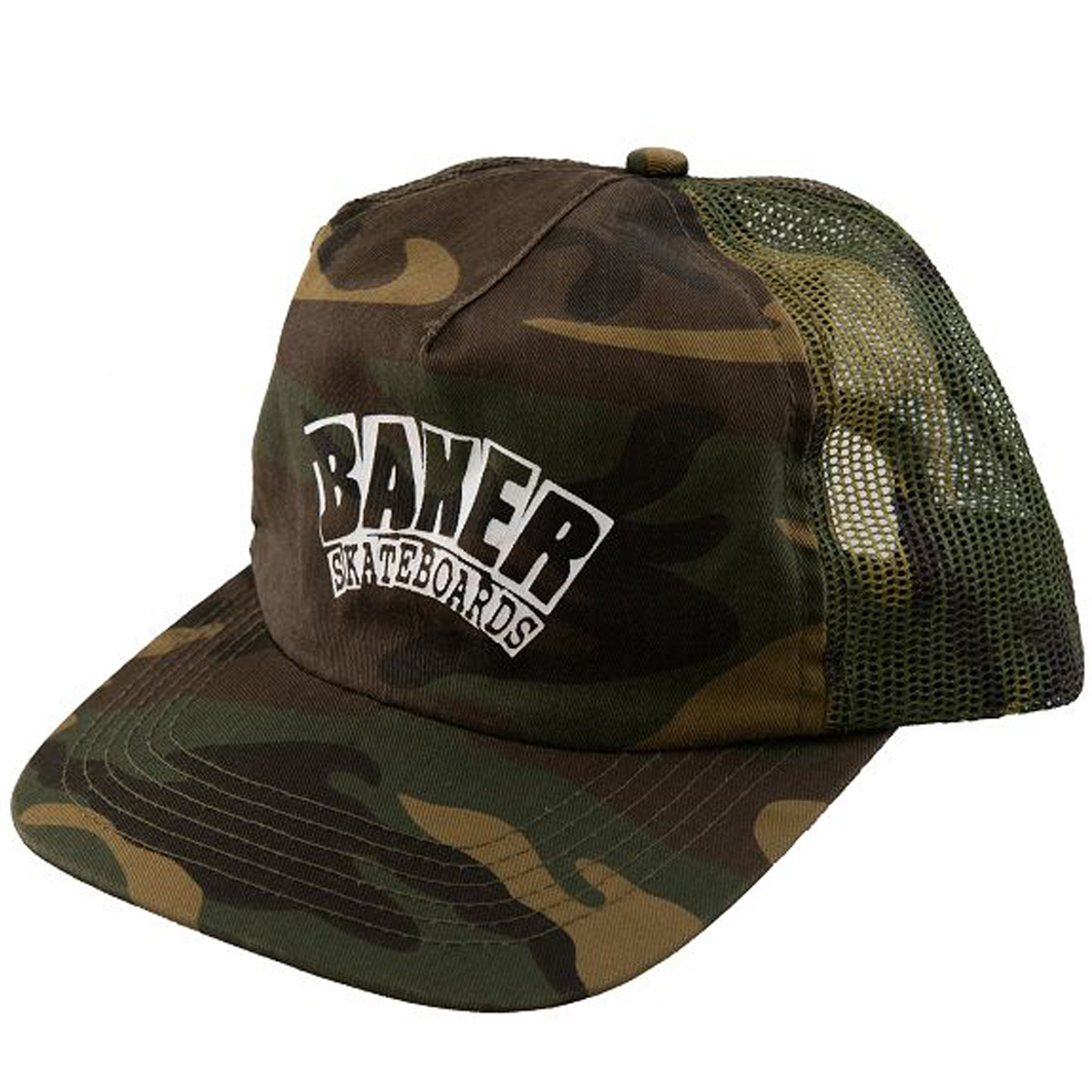 Baker Arch Logo Trucker Cap Camo