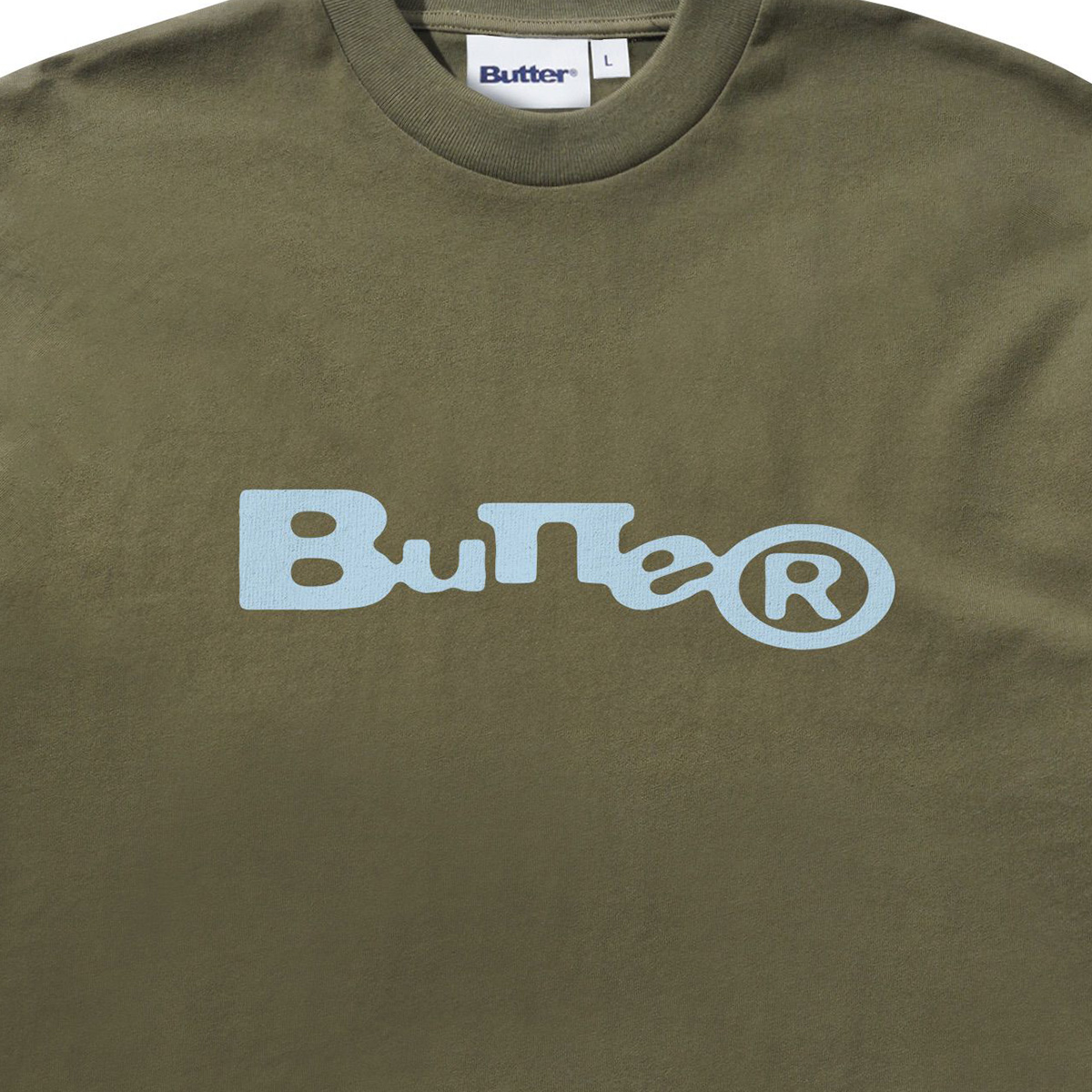 Butter Goods Registered T-shirt Washed Army