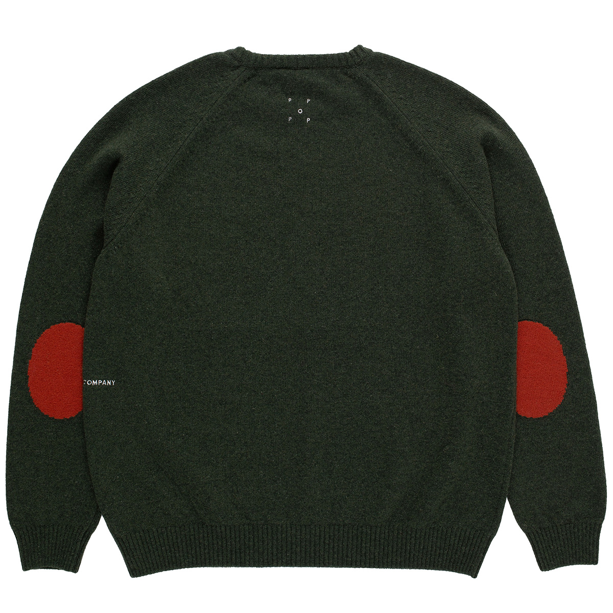 POP Knitted Elbow Sweater Duffel Green POP Knitted Elbow Sweater Duffel Green