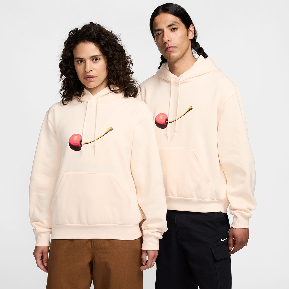 Nike SB Fleece Hoodie Cherry Guava Ice/White Nike SB Fleece Hoodie Cherry Guava Ice/White