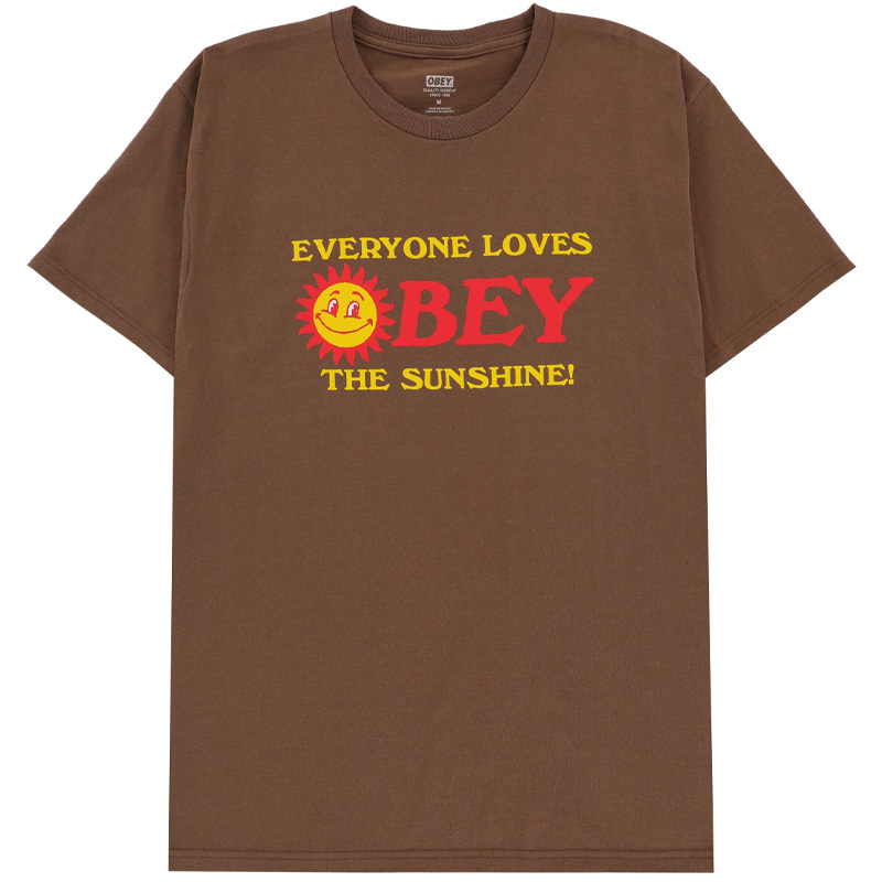 Obey Everyoneloves The Sunshin T-Shirt Silt