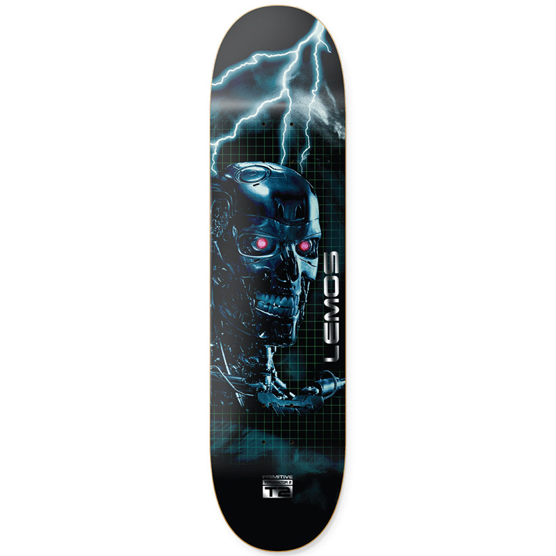 Primitive X Terminator 2 Box Set Lemos Skateboard Deck Black 8.0