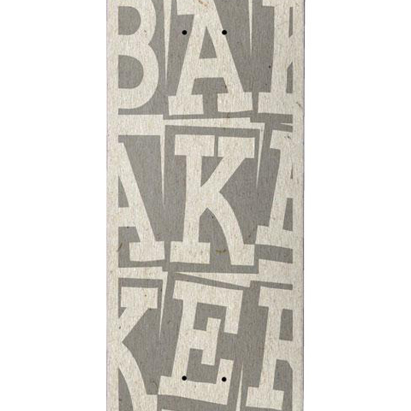 Baker Kader Sylla Ribbon Stack Skateboard Deck B2 Grey 8.0