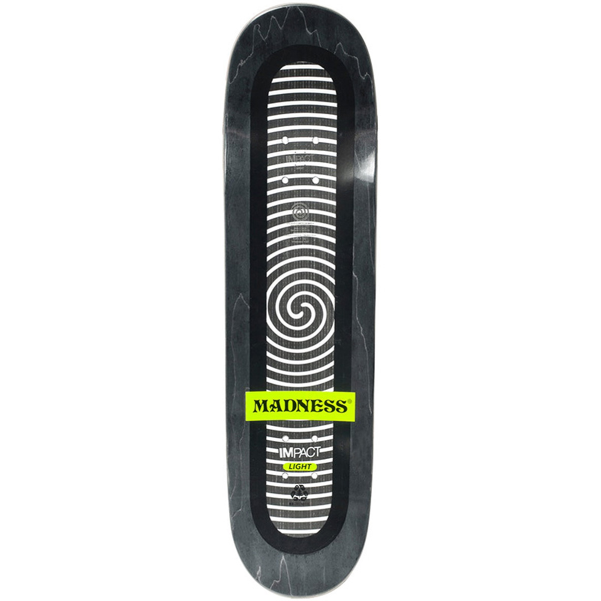 Madness Clay Masked Impact Light Skateboard Deck Holoswirl 8.25 Madness Clay Masked Impact Light Skateboard Deck Holoswirl 8.25