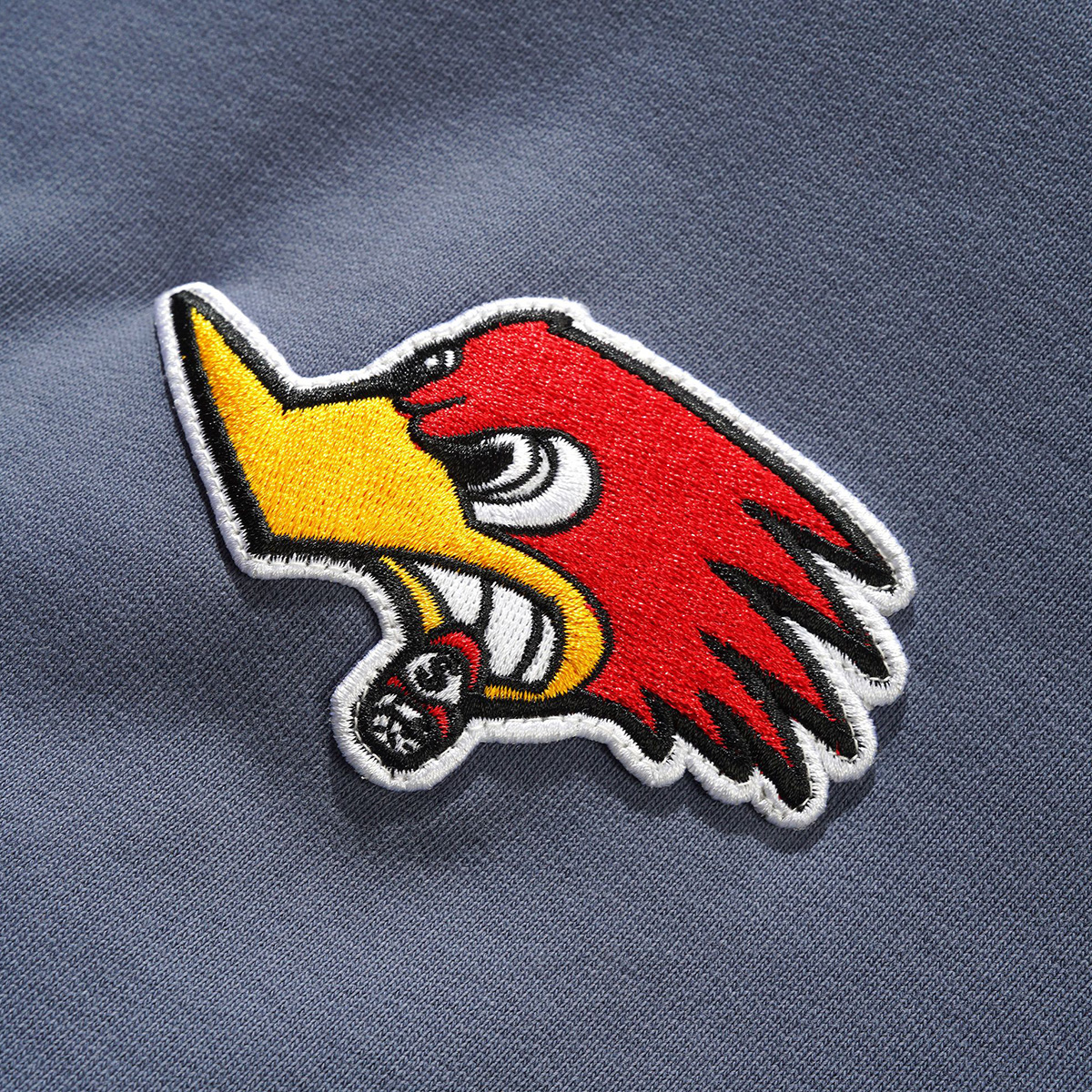 Cash Only Service Zip-Thru Hooded Sweater Washed Navy