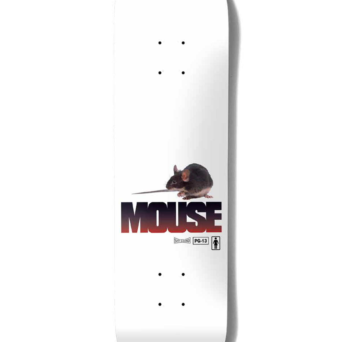 Girl Carroll Mouse One Off Skateboard Deck 8.375