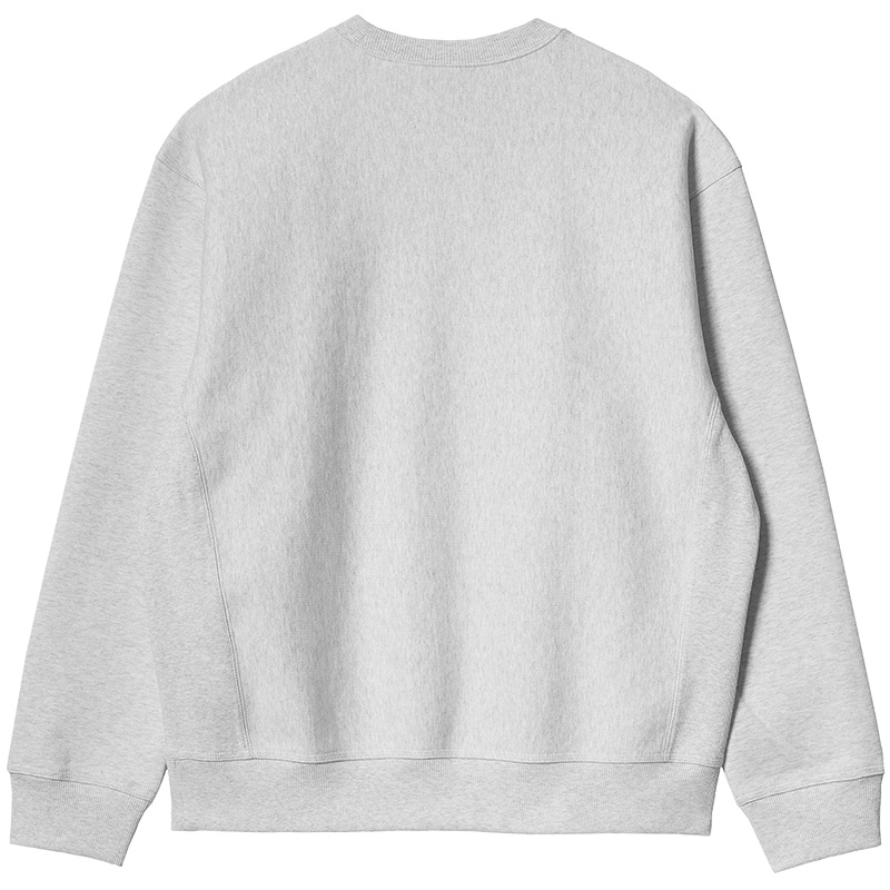 Carhartt WIP American Script Crewneck Sweater Ash Heather
