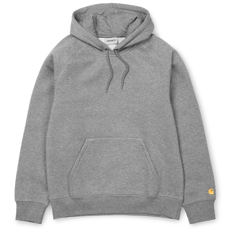 Carhartt WIP Chase Hoodie Grey Heather/Gold Carhartt WIP Chase Hoodie Grey Heather/Gold