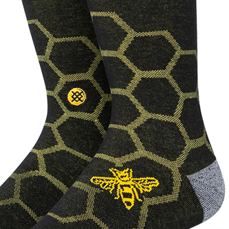Stance Wu-Tang Hive Crew Socks Black Stance Wu-Tang Hive Crew Socks Black