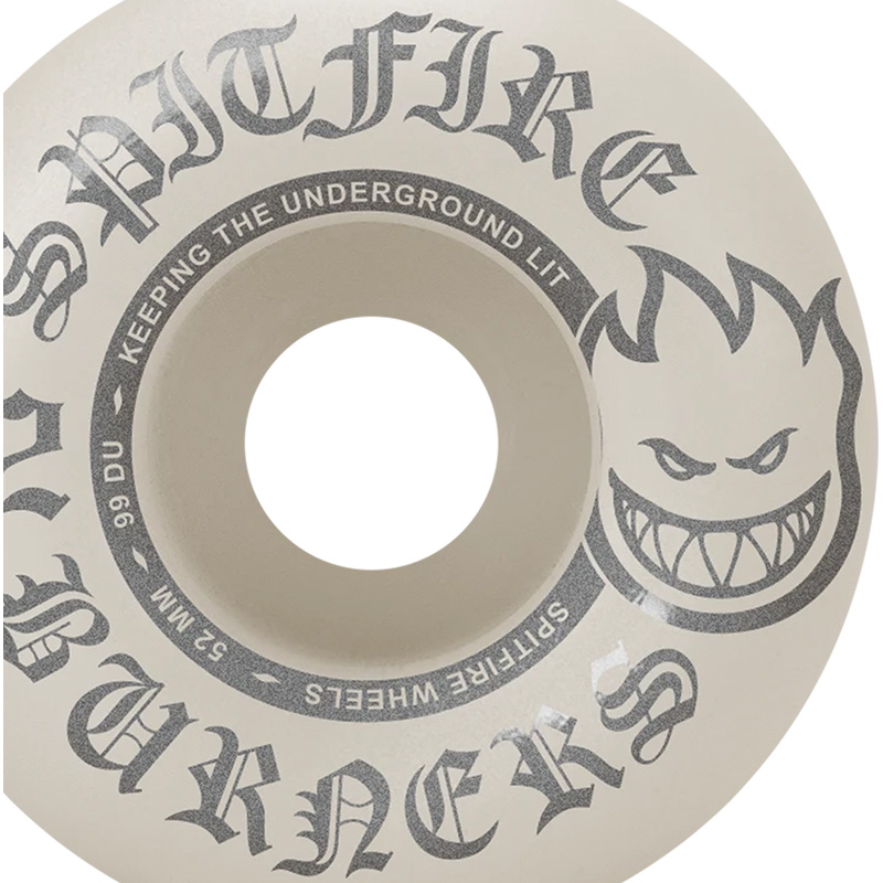 Spitfire Burner Wheels Natural/Silver 99D 52mm Spitfire Burner Wheels Natural/Silver 99D 52mm