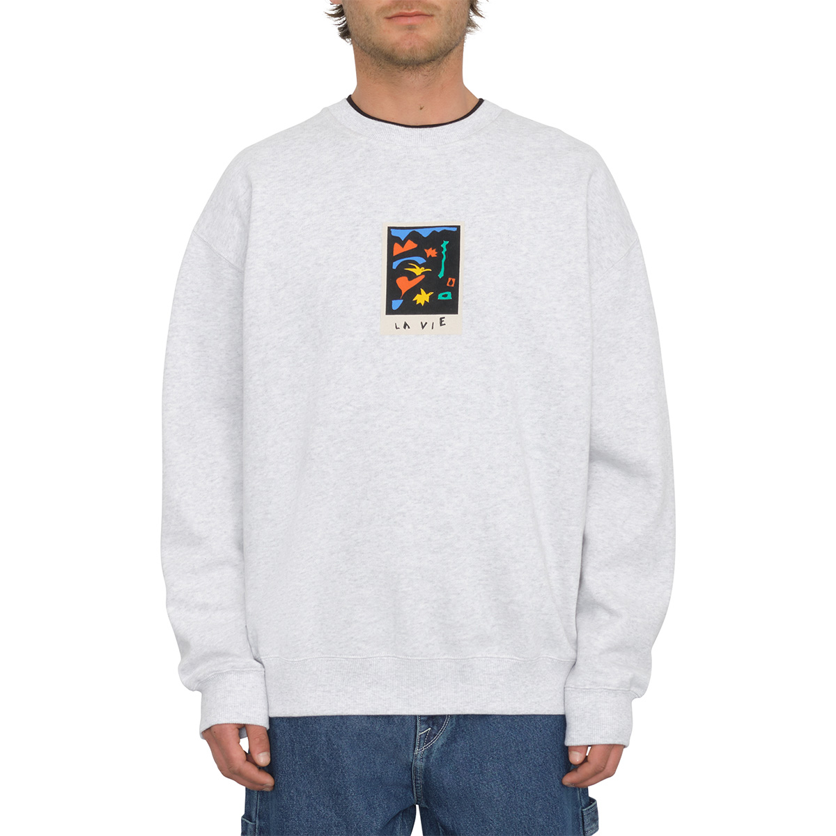 Volcom FA Arthur Longo Crewneck Sweater Bone Heather