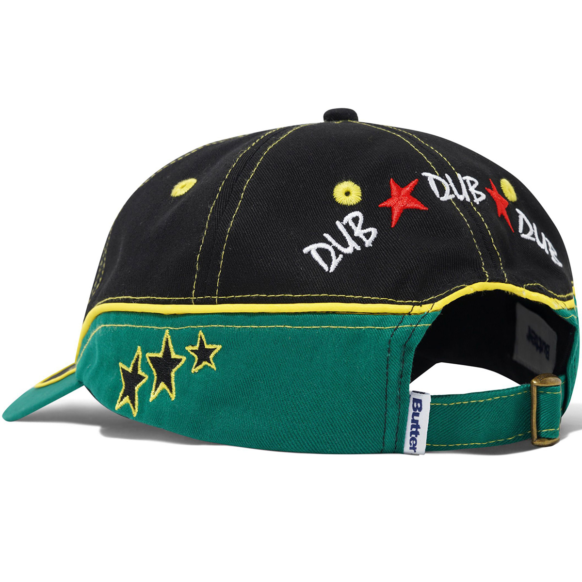 Butter Goods Dub 6 Panel Cap Black/Green