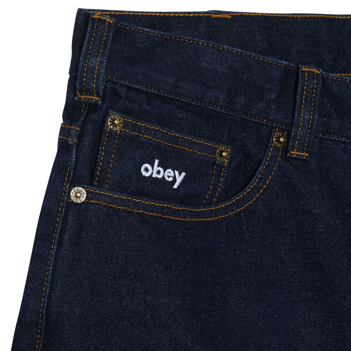 Obey Bigwig Baggy Denim Short Rinse Indigo