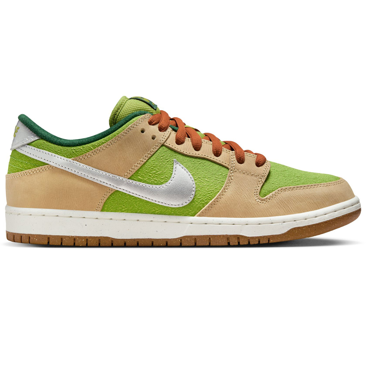 Nike SB Dunk Low Pro WC Sesame/Metallic Silver/Pear/Fir Nike SB Dunk Low Pro WC Sesame/Metallic Silver/Pear/Fir